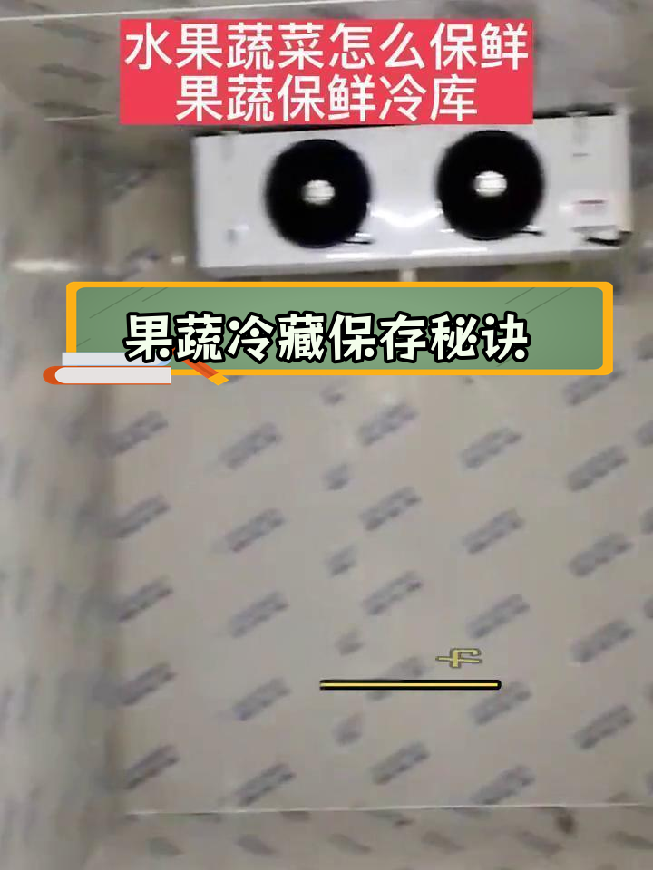 水果蔬菜冷库保鲜方案,七八吨存储空间