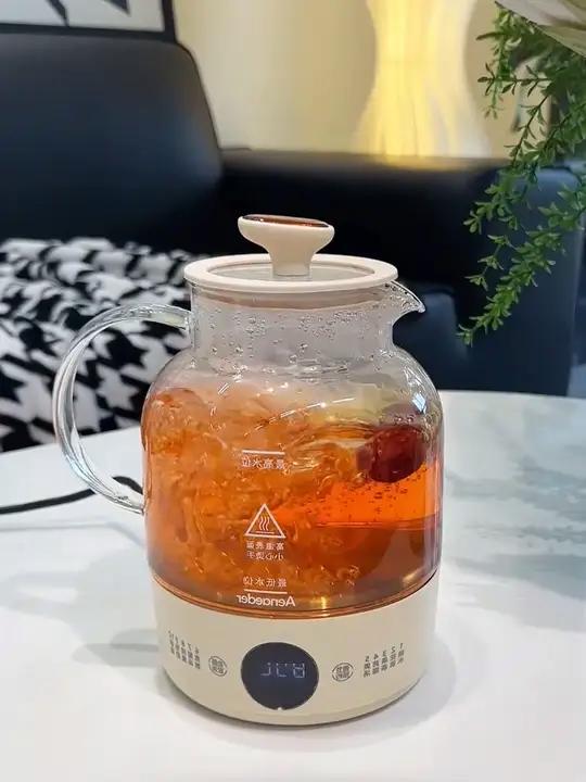秋冬天真的太需要这种养生壶了!颜值高不说,烧水煮花茶都特别方便!养生壶 花茶壶 玻璃养生壶