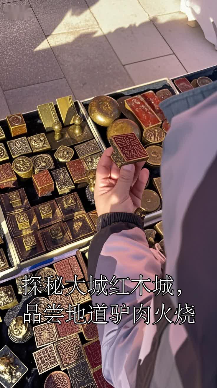 探秘大城红木城，品尝地道驴肉火烧