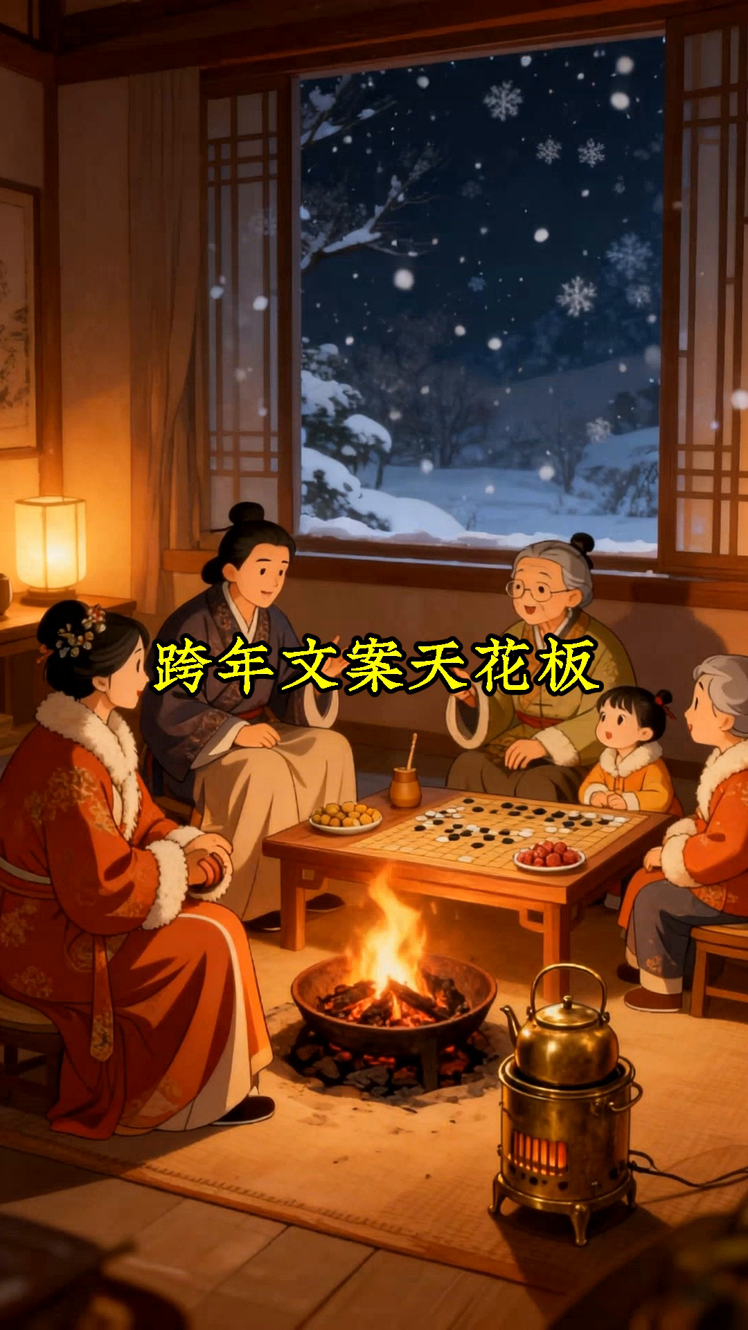 用表情包写跨年文案,全是画面感