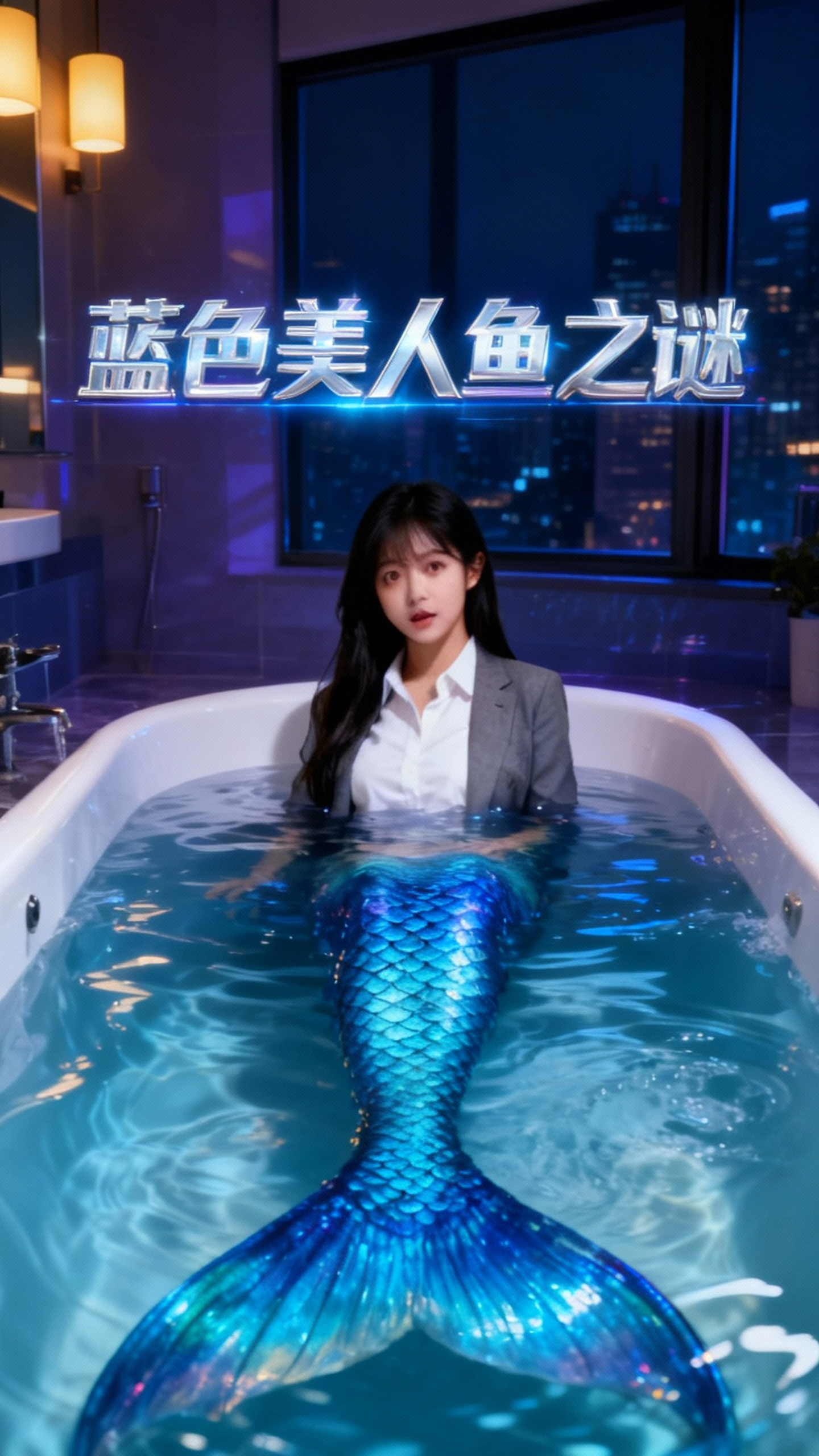 诗瑶的奇幻变身：蓝色美人鱼之谜