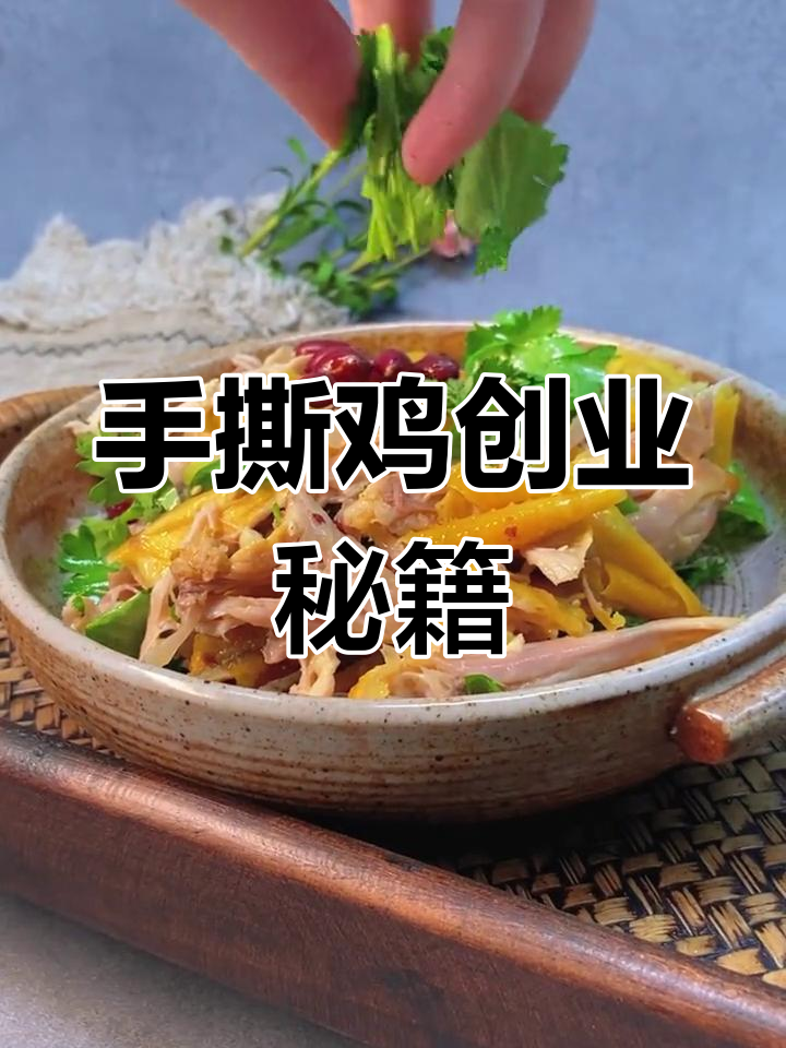 轻松学会手撕鸡,摆摊赚钱不是梦!