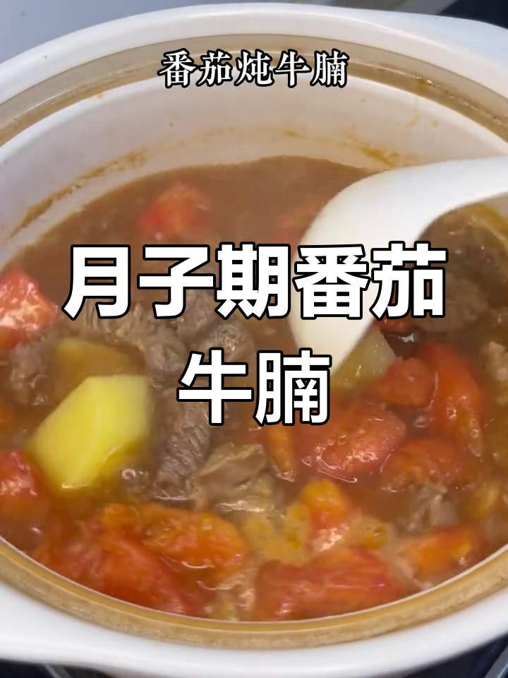产后营养餐:番茄牛腩炖土豆