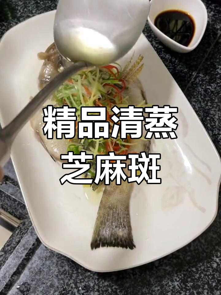 清蒸海钓芝麻斑鱼