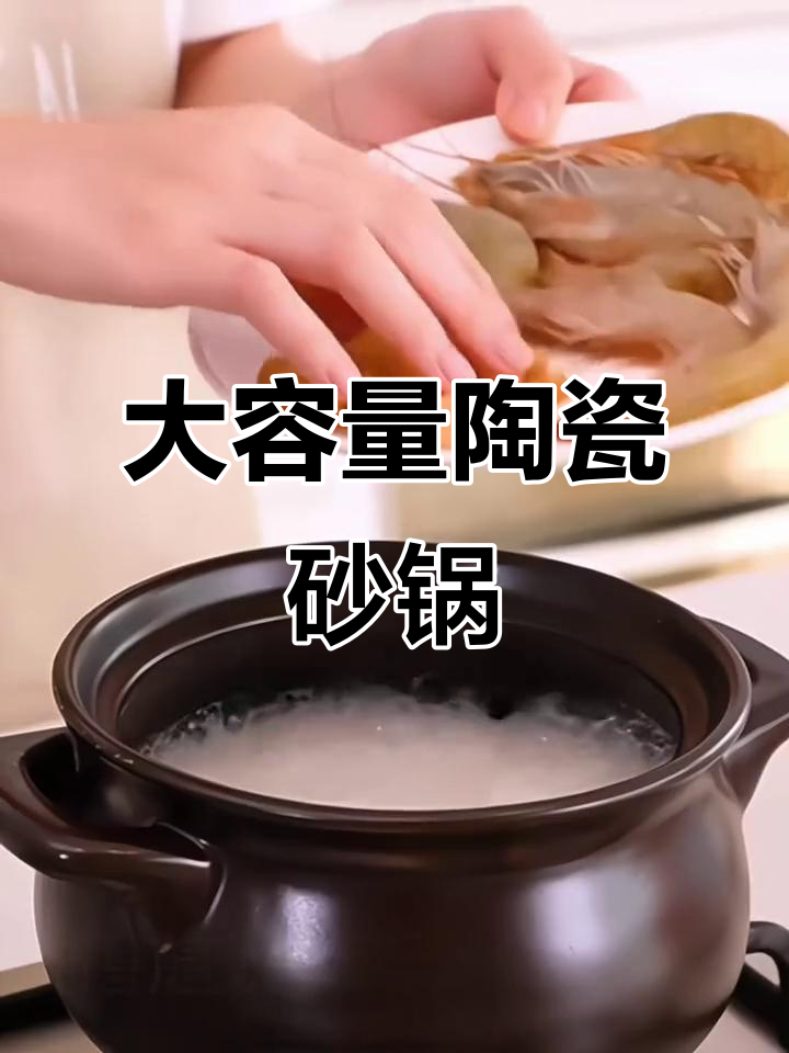 苏泊尔大容量陶瓷砂锅,炖汤煲粥一应俱全