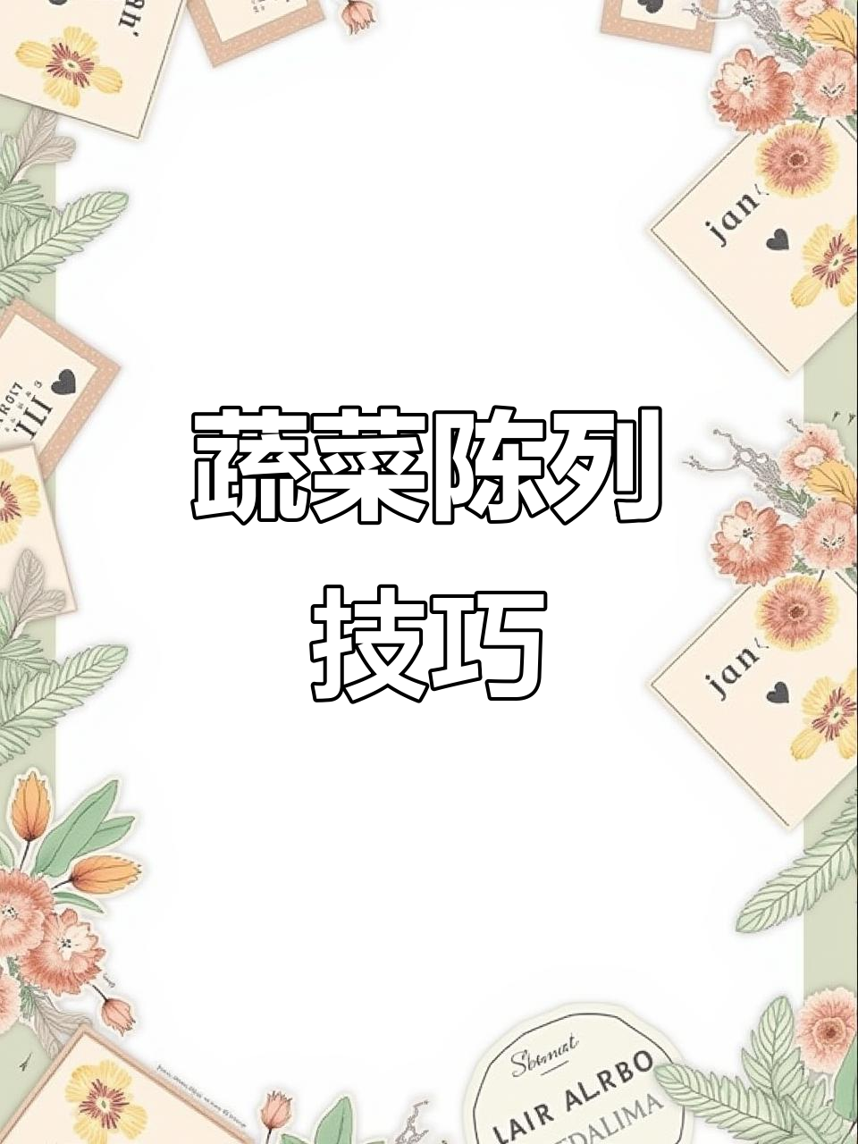 蔬菜陈列需按类别,主推商品各不同