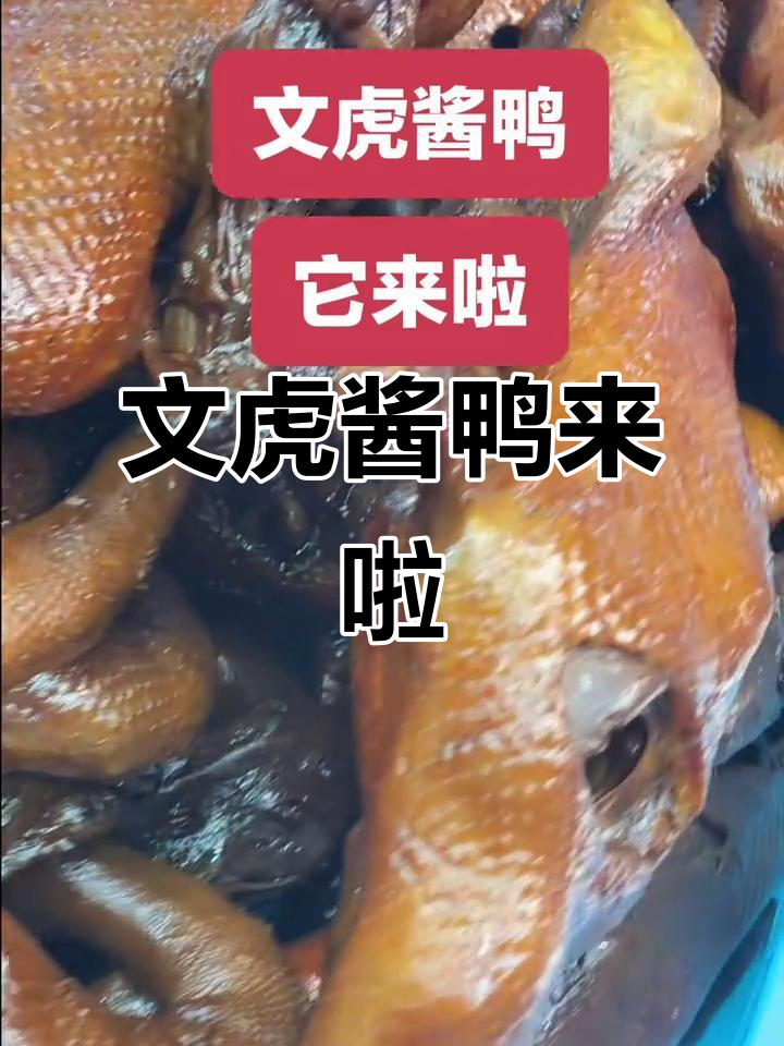 嘉兴老字号文虎酱鸭,新鲜美味一尝难忘!