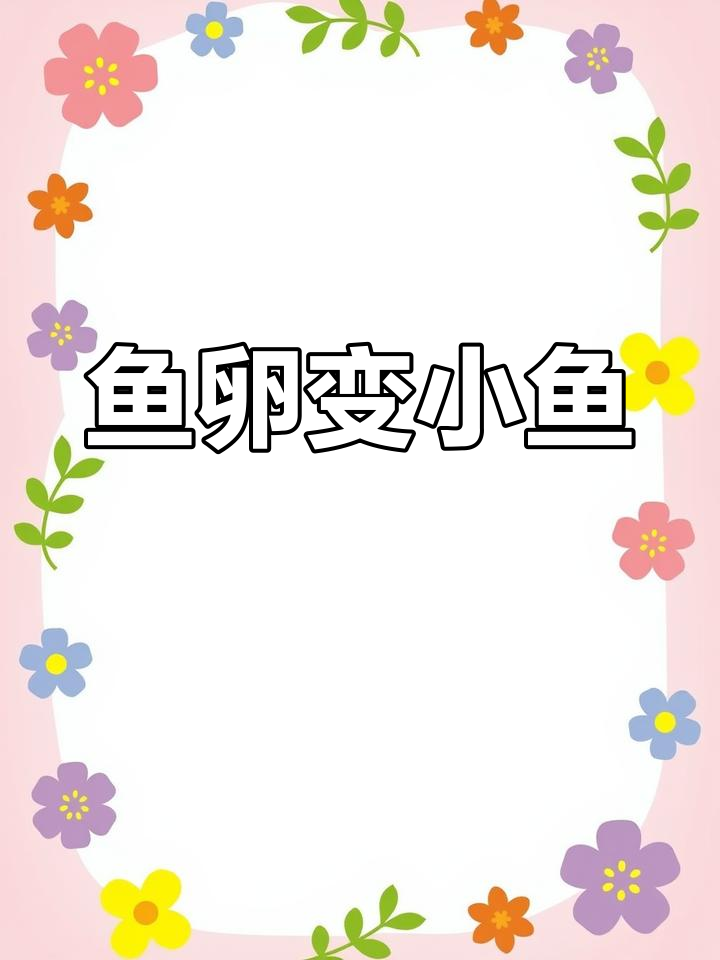 揭秘鱼卵如何变成小鱼,超有趣!