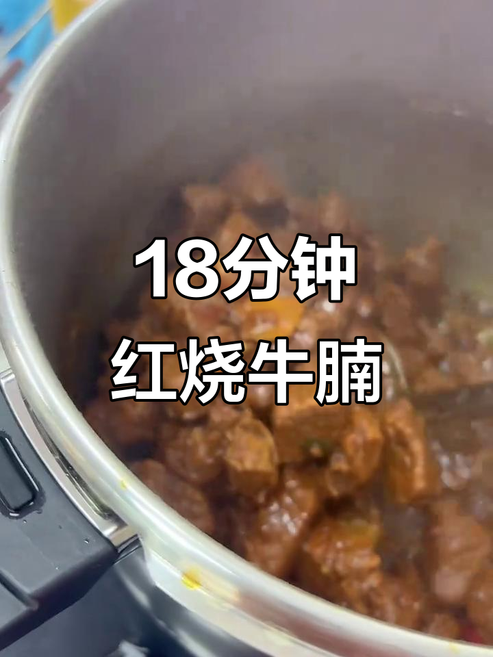 特百惠压力锅18分钟红烧牛腩,无油无水更营养