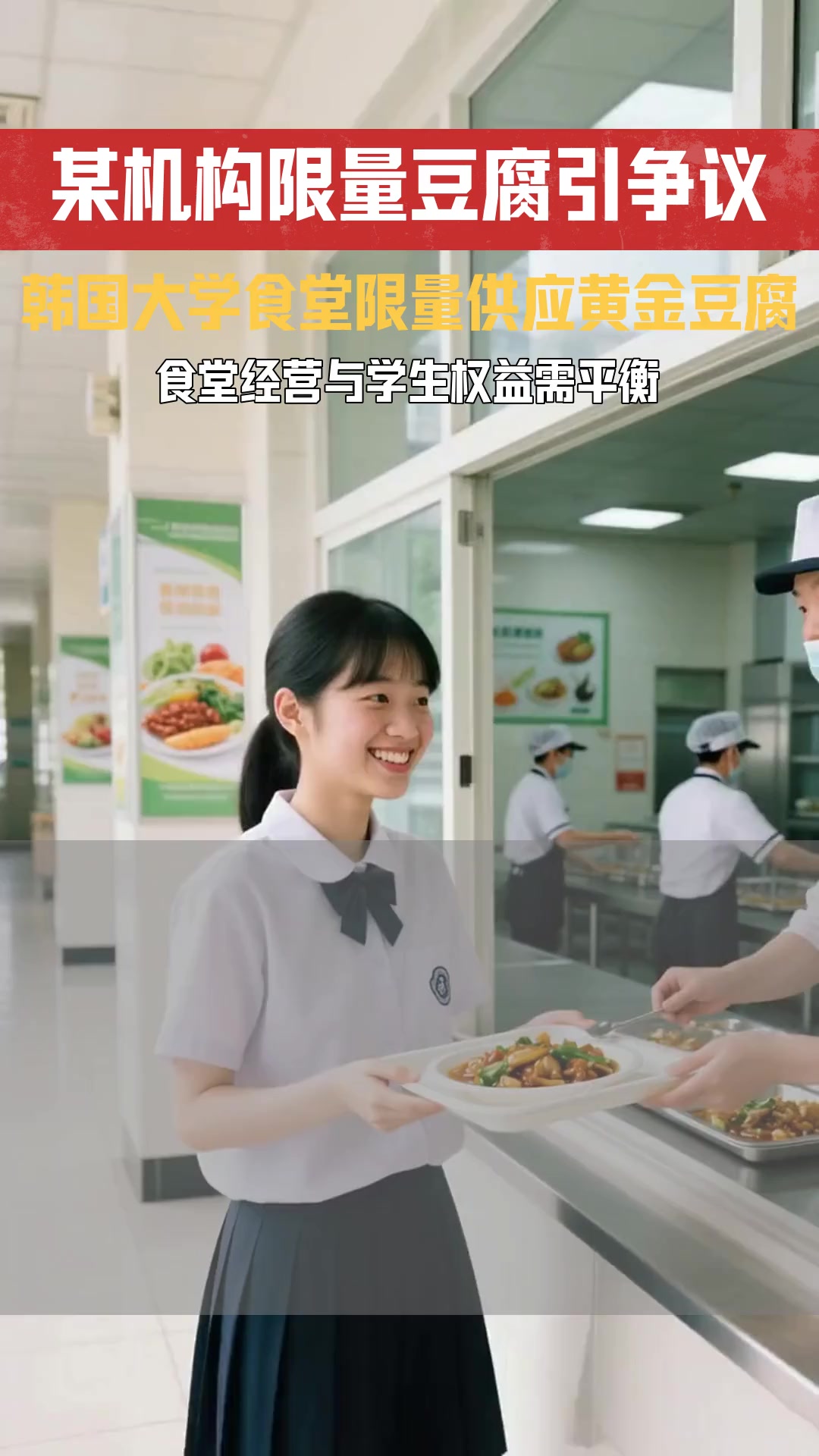 韩国大学食堂限量版黄金豆腐 食堂是否有权对菜品进行限量供应