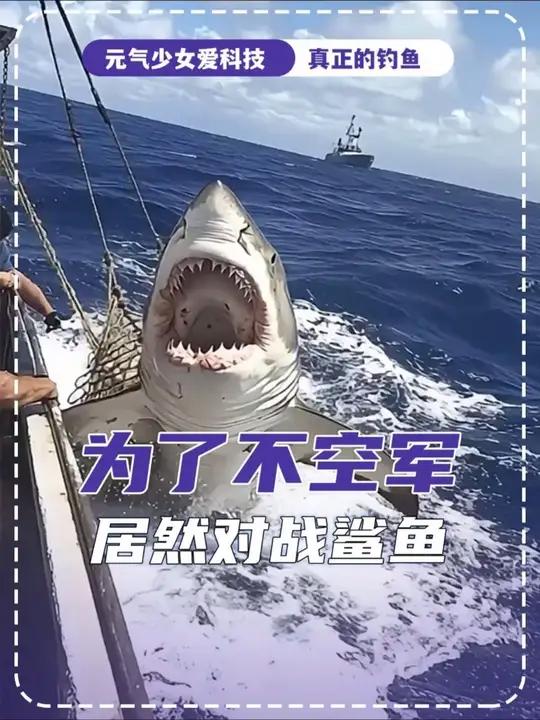 没有对鲨鱼的害怕,只有对黄鳍鲔鱼的执念
