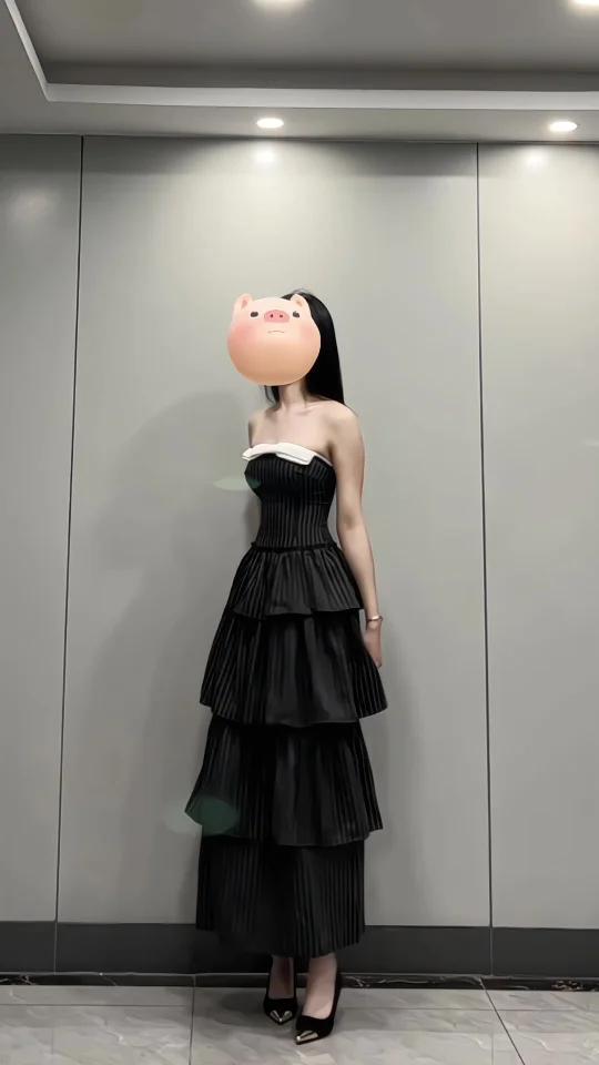 40+ 平价 蝴蝶结抹胸 条纹蛋糕裙!