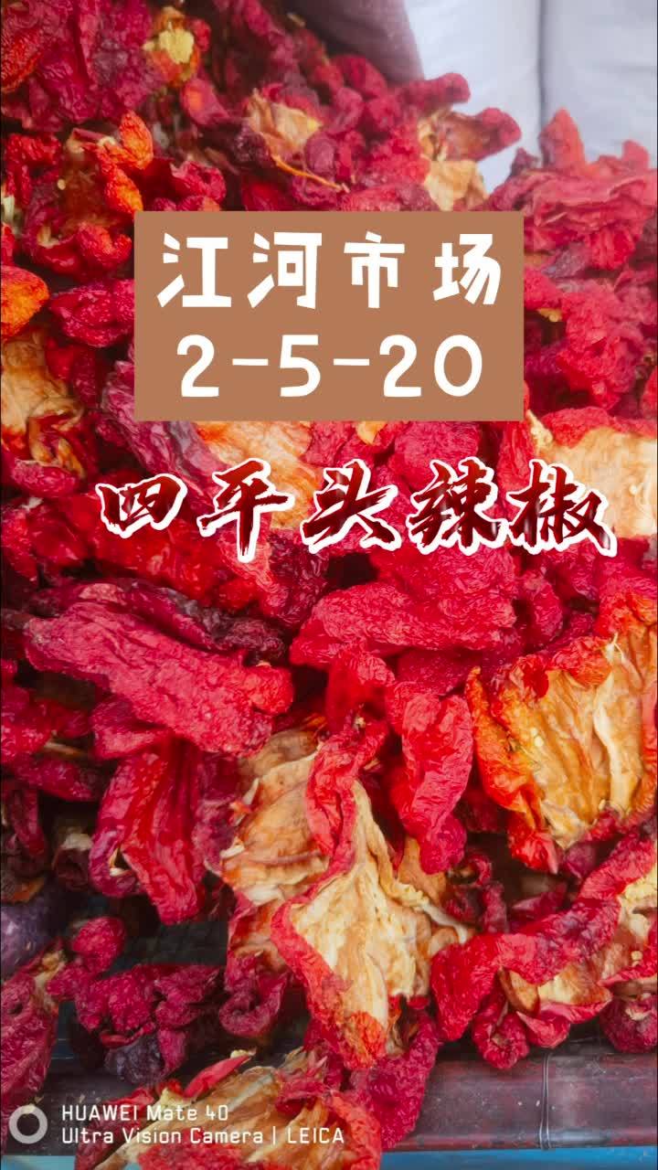 四平头辣椒 新疆奇台县四平头辣椒新货,颜色红亮,香而不辣,适合家庭做菜,辣皮子拌面最好吃 