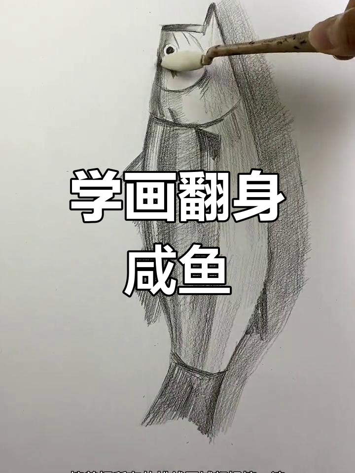 画一条翻身的咸鱼,轻松掌握素描技巧