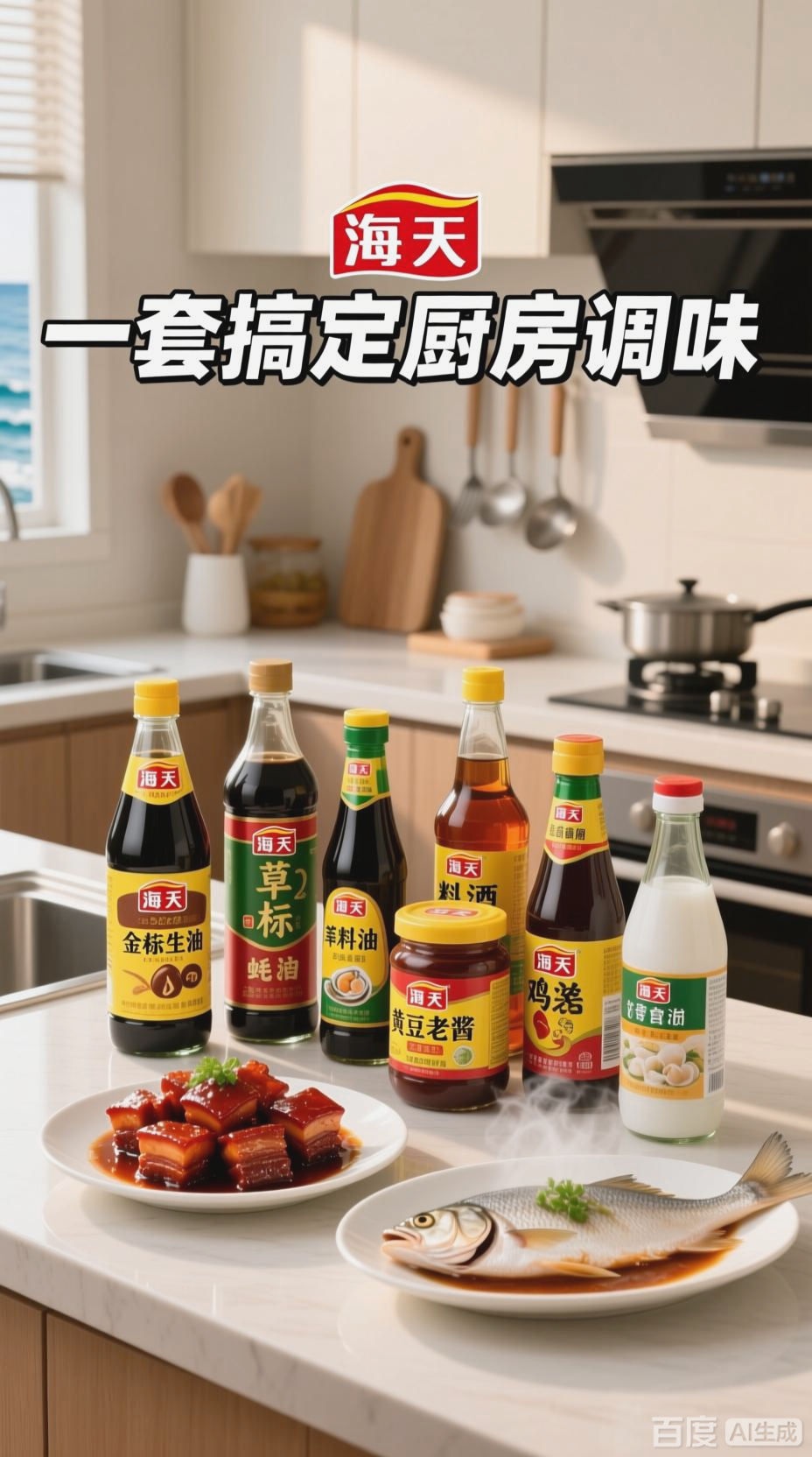 海天厨房调味料组合,品质之选