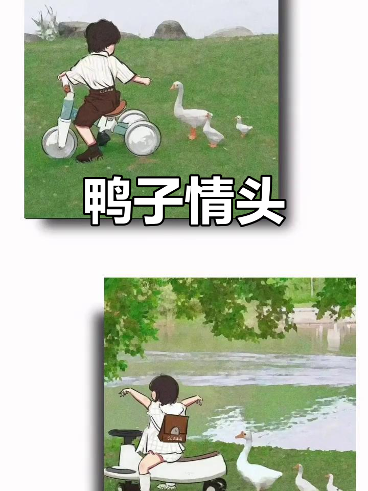 可爱鸭子情侣头像，一切都会好起来的