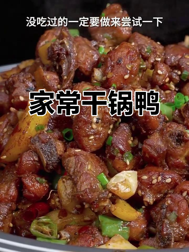 干锅鸭肉，麻辣鲜香，家常下饭神器