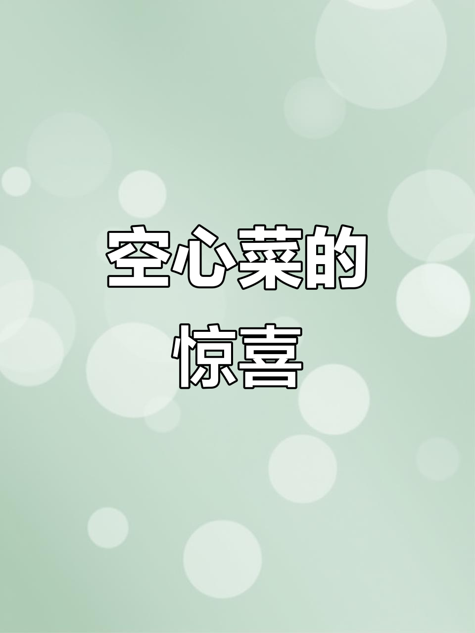 空心菜也能开花?快来看这罕见的美景!