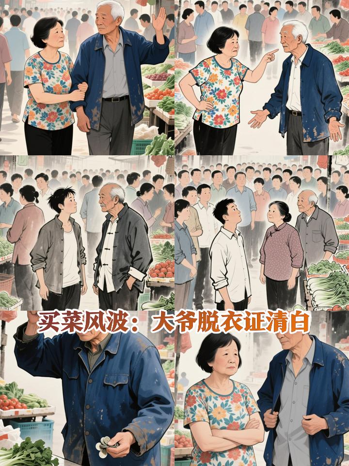 阿姨买菜给20元说给了100元,卖菜大爷气得脱衣自证清白