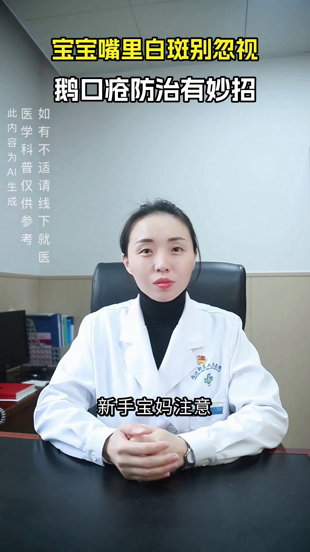 婴儿鹅口疮如何防治?