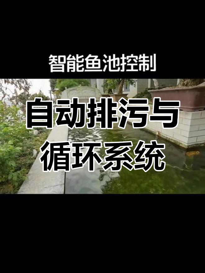 智能鱼池自动排污与循环控制,轻松解决养鱼烦恼