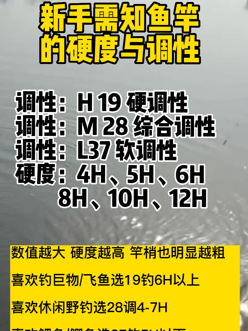 新手需知鱼竿的硬度与调性