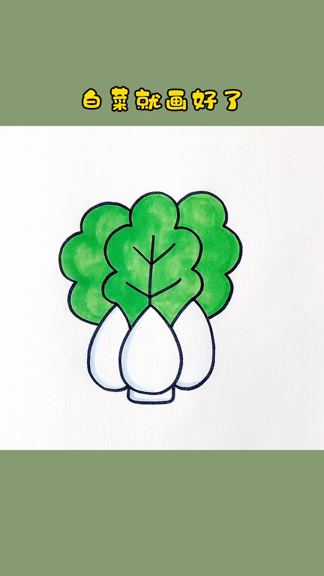 白菜简笔画