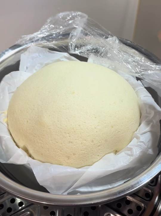 蒸蛋糕教程来啦！配方参考蛋糕女菌，简单易做