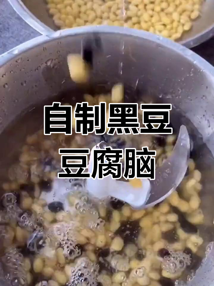 黑豆黄豆做豆腐脑,简单又美味!