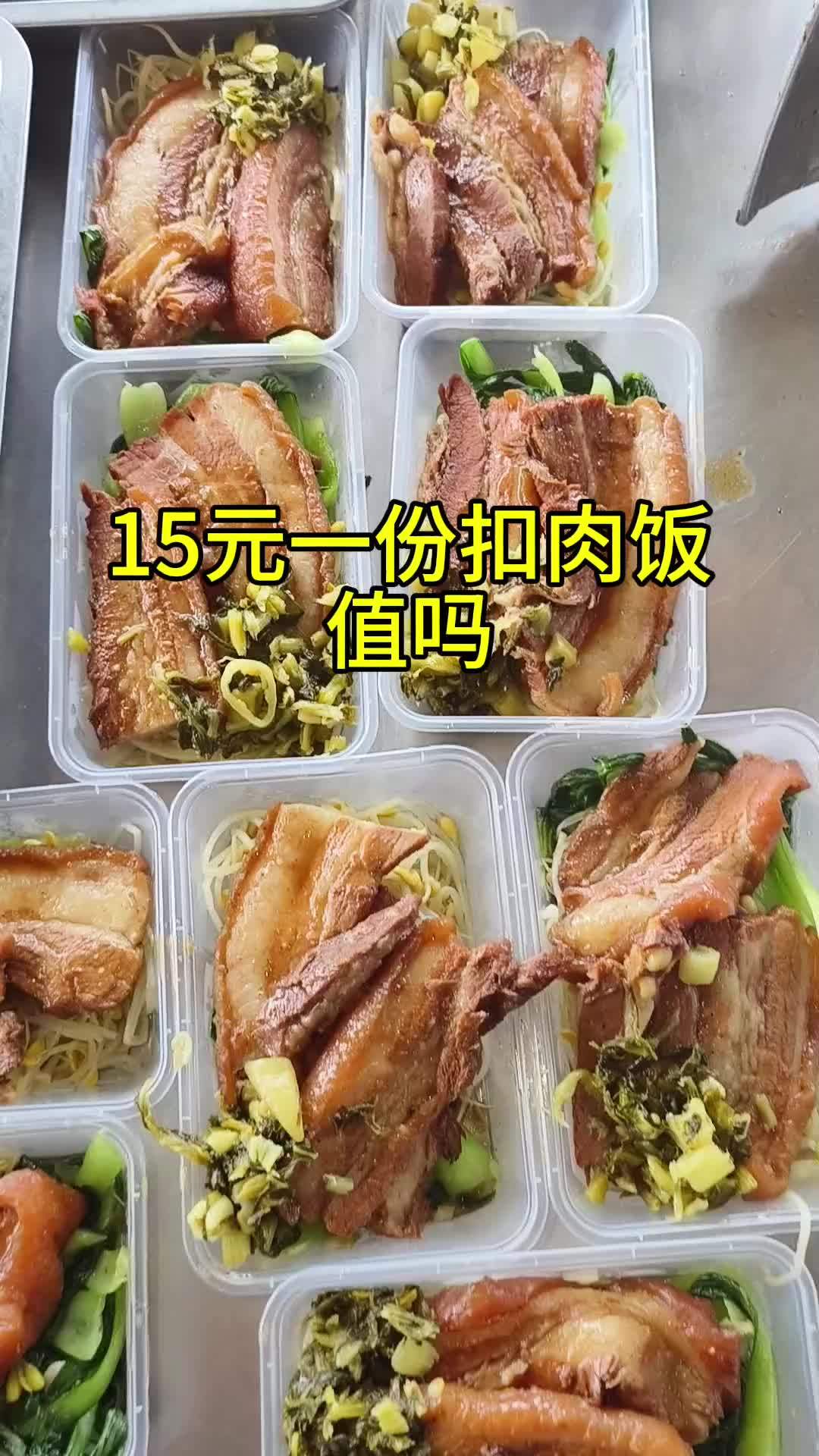 15元一份的扣肉饭值不值?扣肉饭 山口鸭饭 同城优先推荐 干饭了