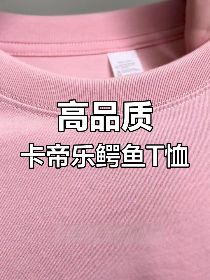 卡帝乐鳄鱼刺绣圆领T恤,高品质面料与工艺