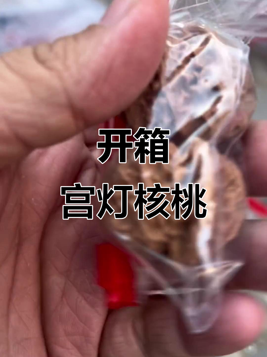 宫灯核桃开箱,皮质不错!