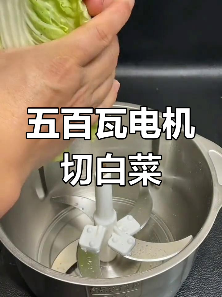 白菜绞肉机轻松搞定,五百瓦电机让切割更均匀