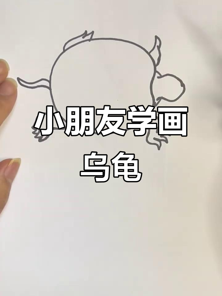 儿童乌龟简笔画教程，轻松学会画可爱小动物