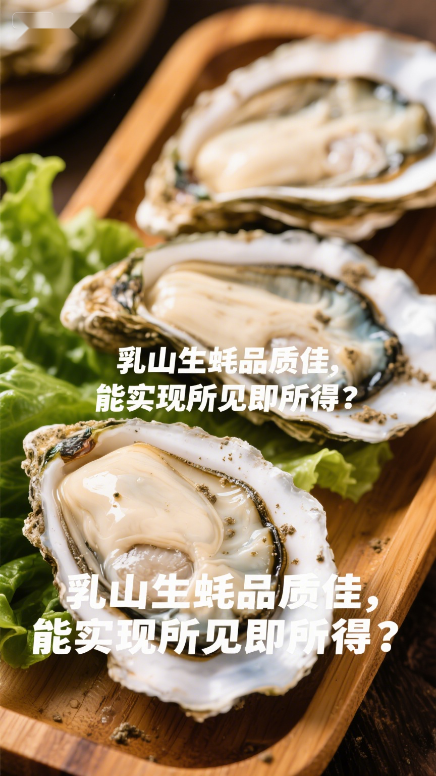 乳山生蚝品质佳能实现所见即所得？