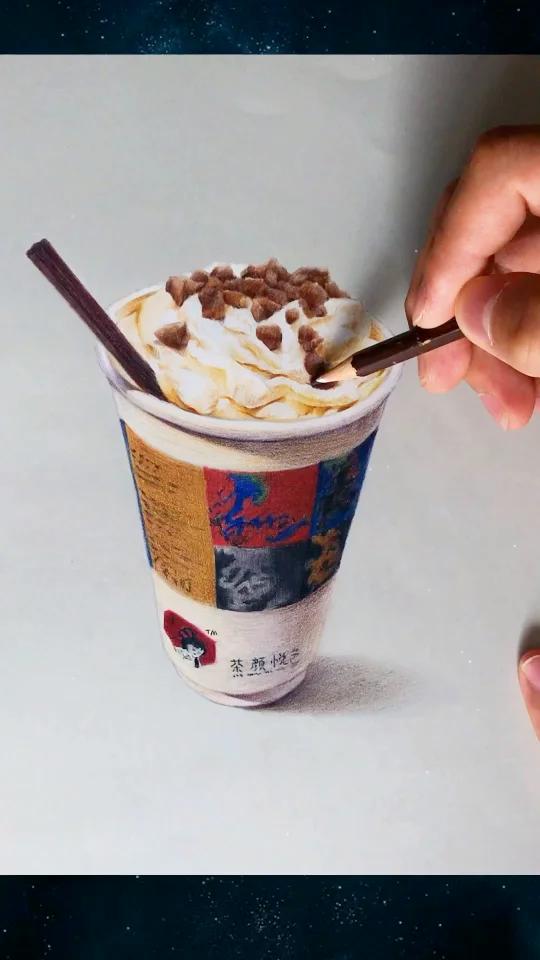 手绘茶颜悦色奶茶,好喝加倍