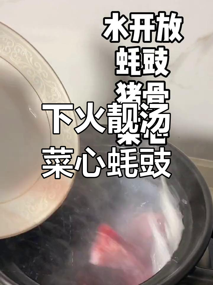 广东经典下火汤,菜心蚝豉搭配