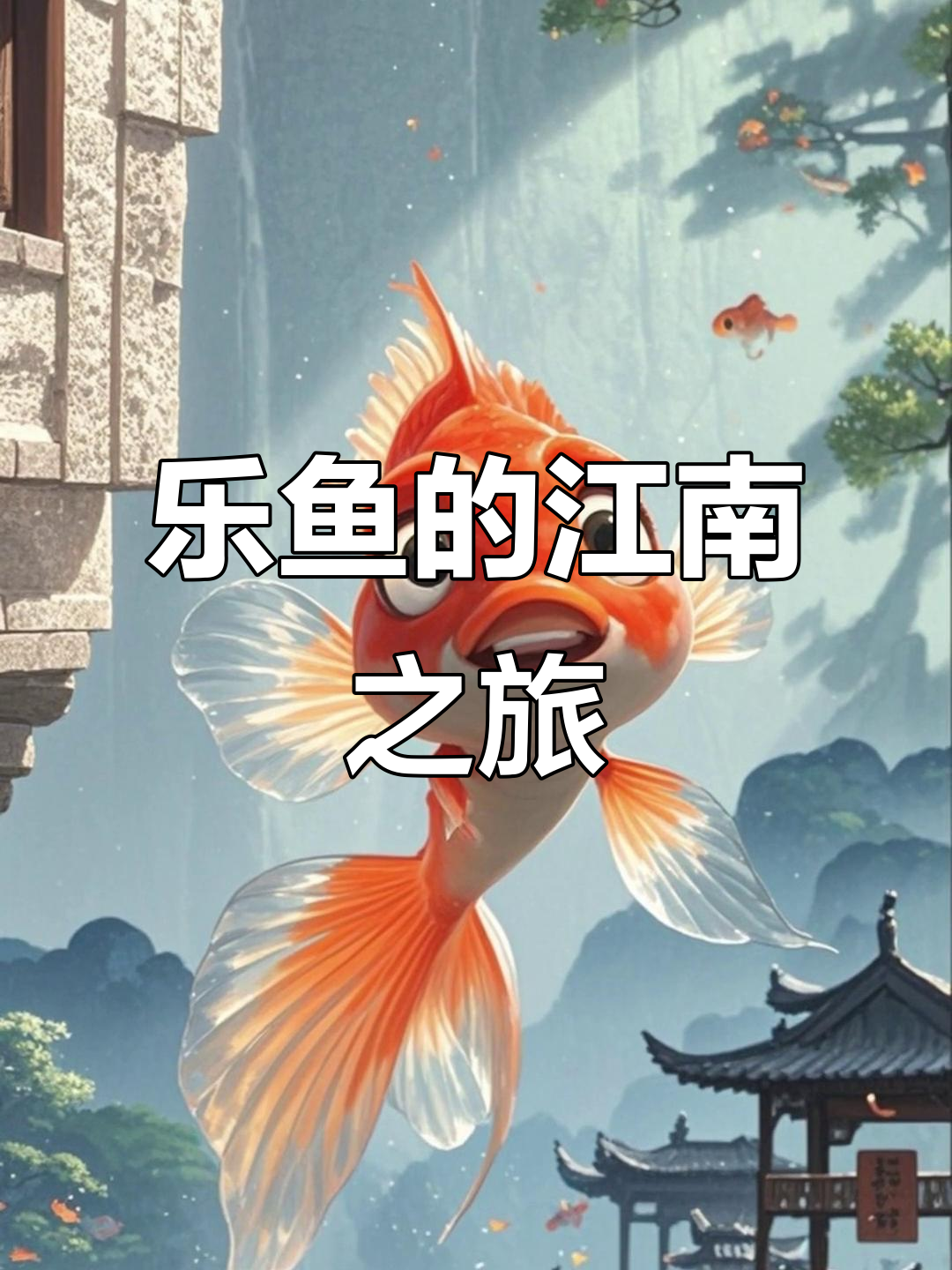 小鲤鱼乐乐的江南探险,古诗与莲叶间的奇遇