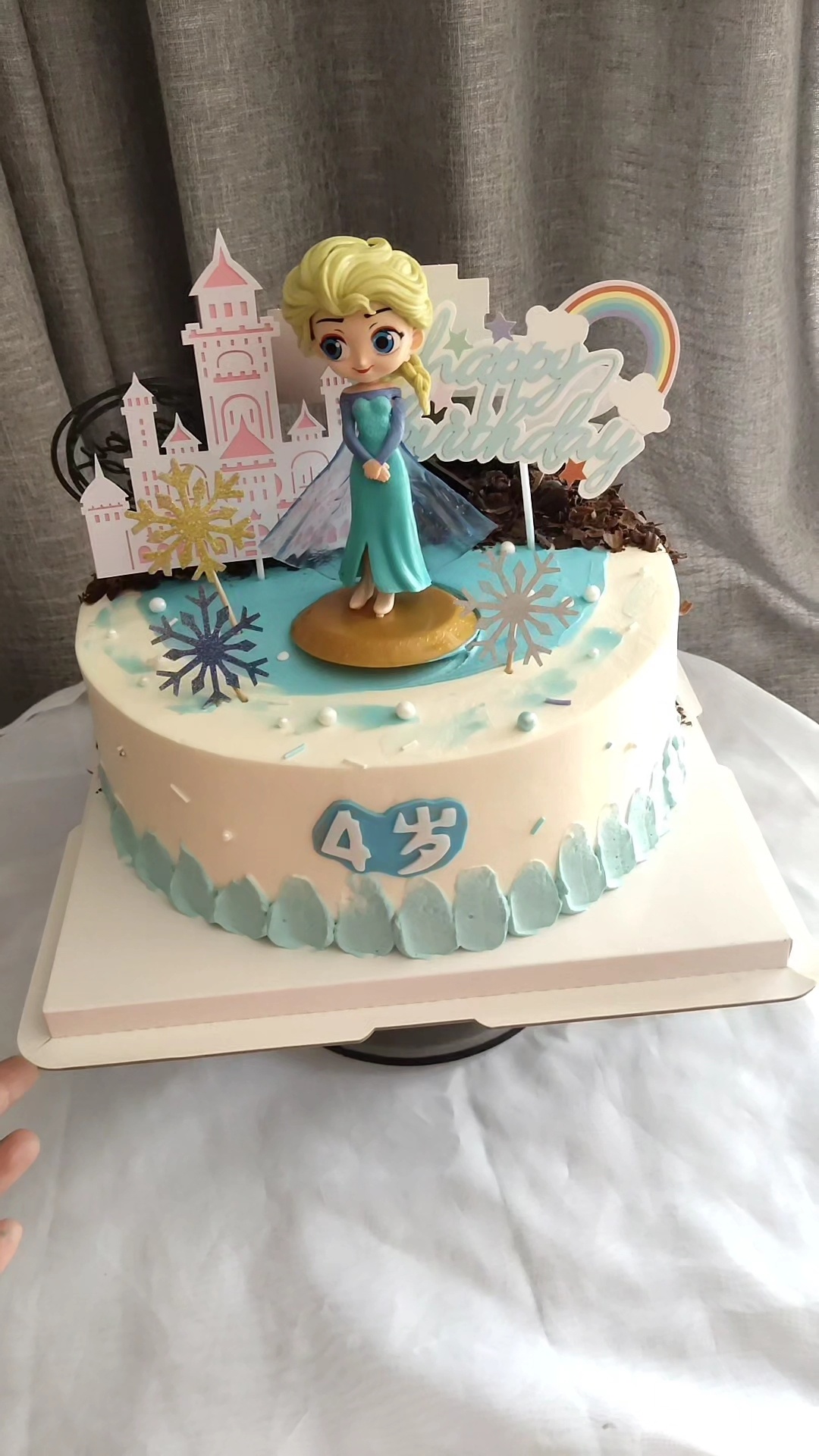 ab面蛋糕,祝福父女同一天生日