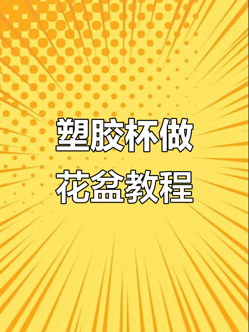 废旧塑料杯变多肉小花盆,简单又环保