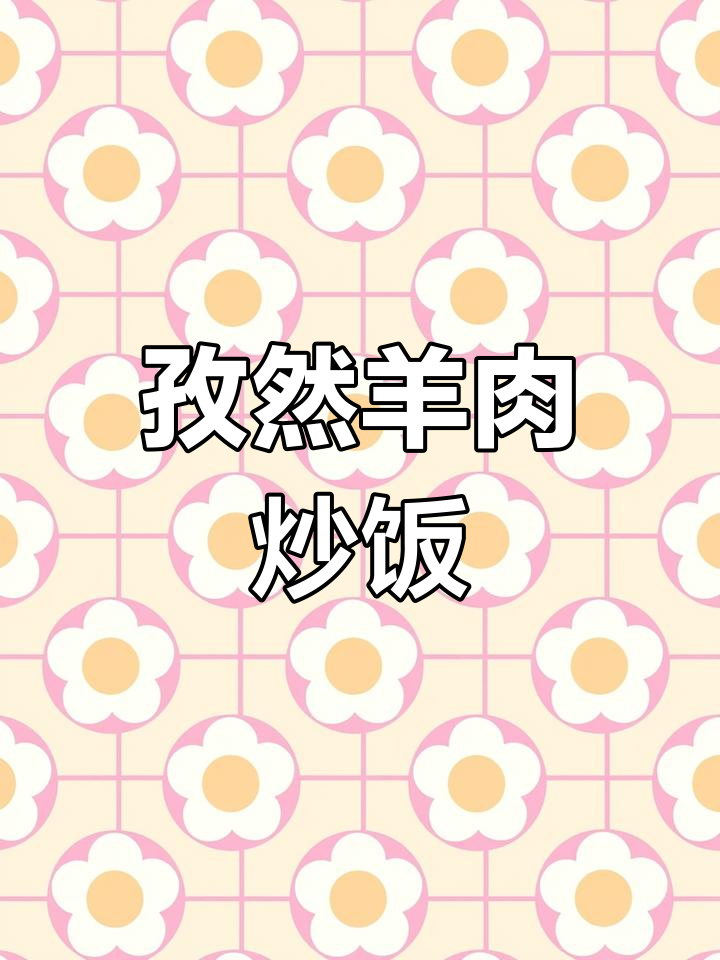 孜然羊肉炒饭,简单又美味,零负担学起来