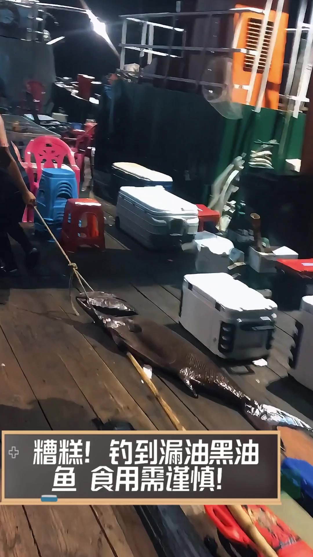 糟糕!钓到漏油黑油鱼,食用需谨慎!