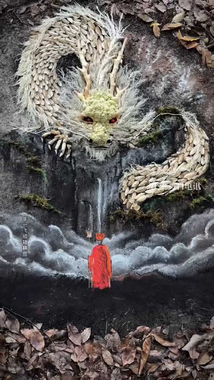 博主用蔬菜拼成画,描绘唐僧西行之路的故事。网友:妥妥的屏保啊