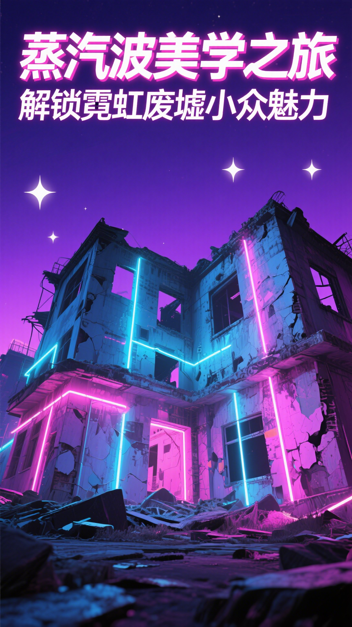 蒸汽波美学之旅解锁霓虹废墟小众魅力