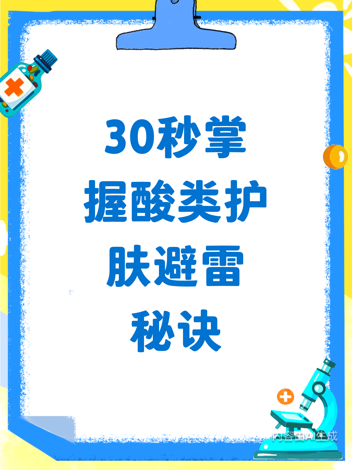 30秒学会酸类护肤组合避雷技巧