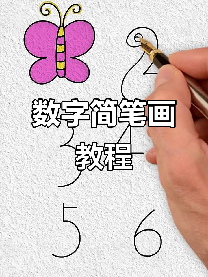 用数字1-6轻松画校园手抄报,创意无限