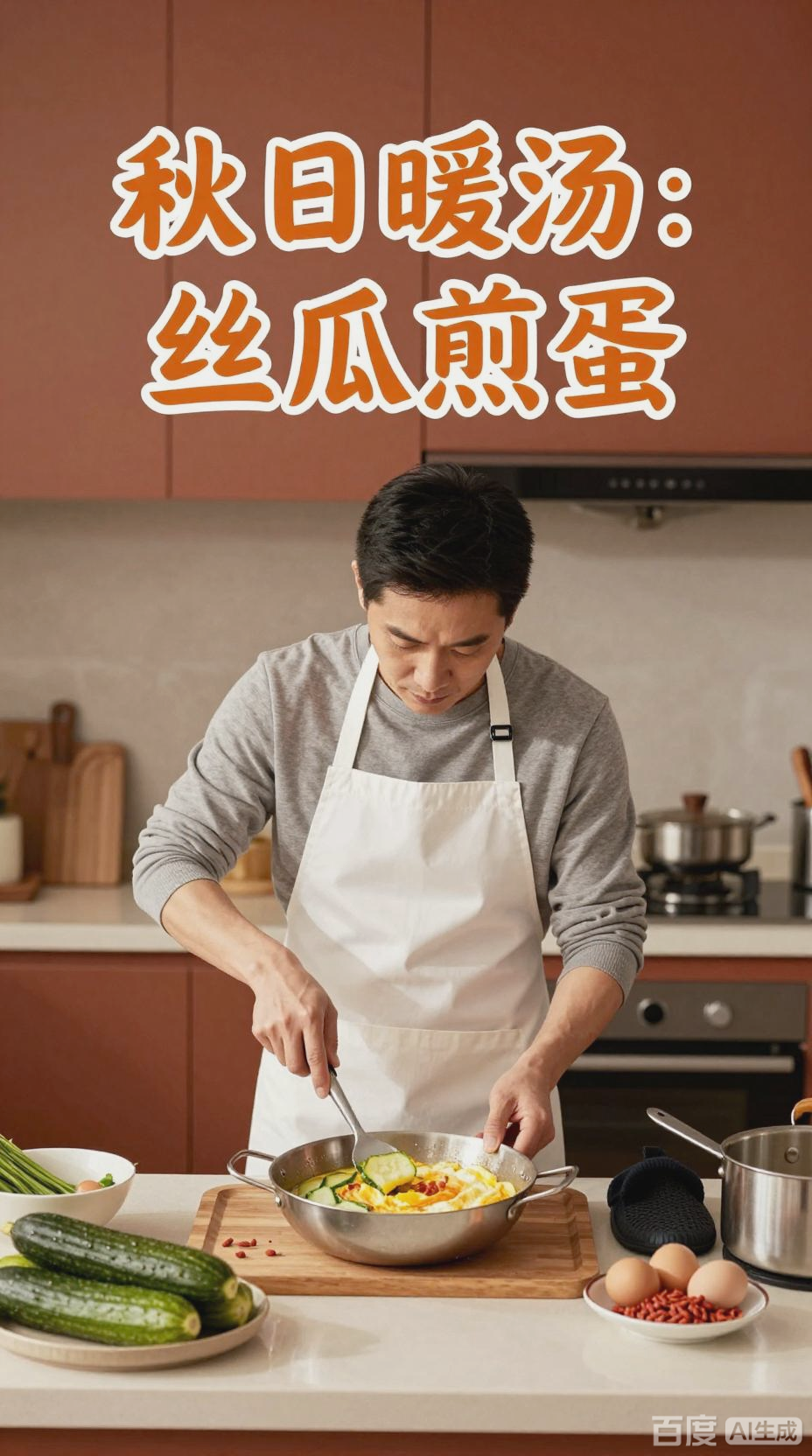 丝瓜煎蛋汤,消除秋燥的营养汤品