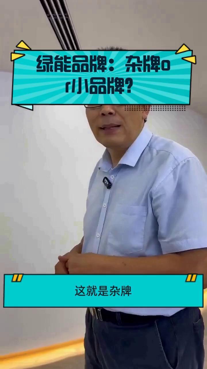绿能品牌:杂牌or小品牌?