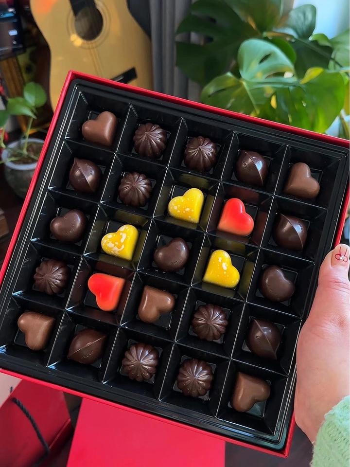 哇!这么多可爱的爱心手工巧克力