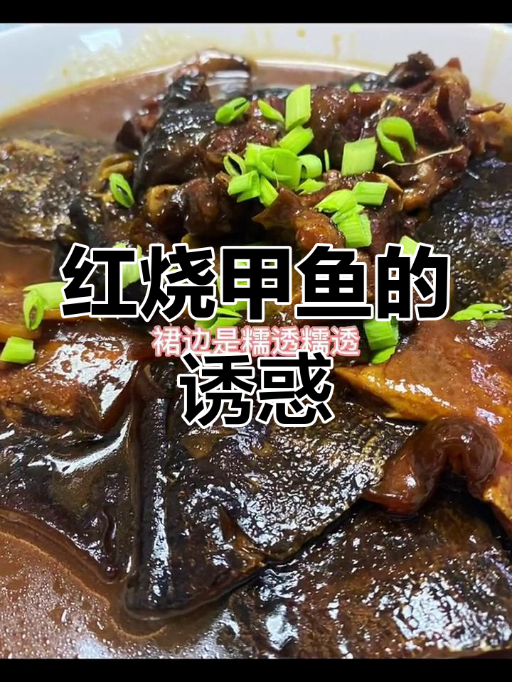 冰糖红烧甲鱼,裙边软糯入味,镜头失误漏拍鲜美瞬间